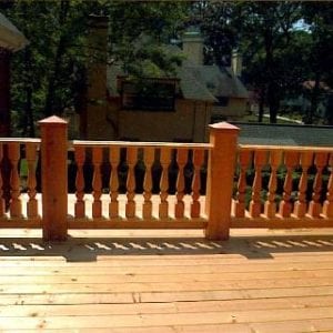 Deck railing spindles in Cleveland Heights OH
