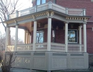 two story porch railing MT