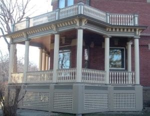 two story porch railing MT