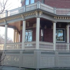 two story porch railing MT