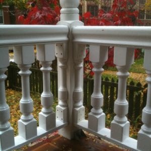 Colonial porch spindles