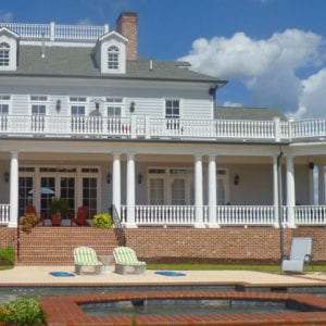 Porch balustrades and columns