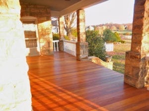 Custom Porch floor and railing