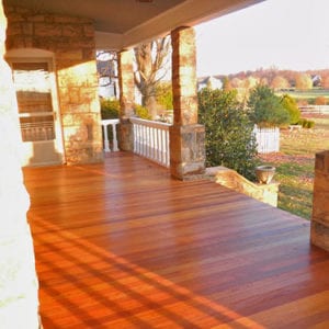 Custom Porch floor and railing