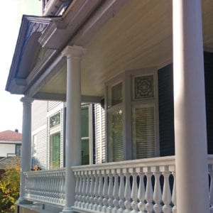 Front porch railing remodel