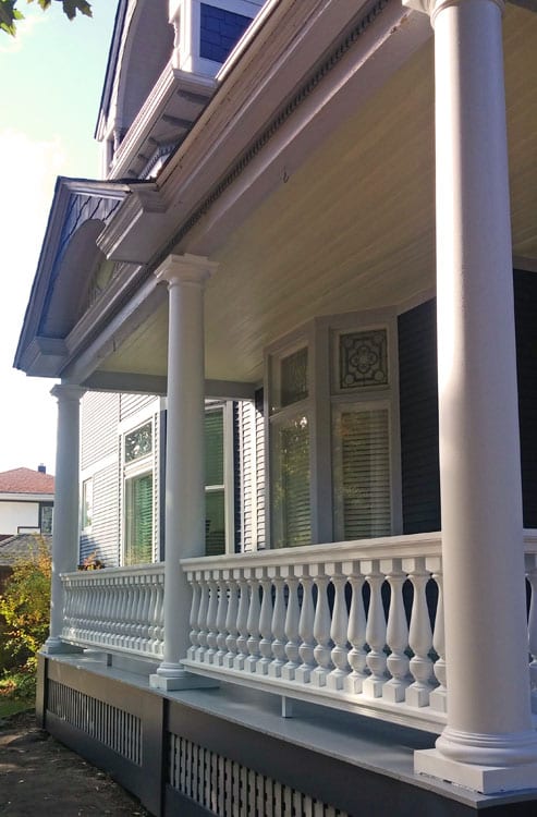 Front porch railing remodel