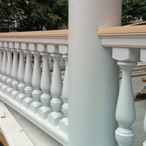 Revival spindles and custom porch railing