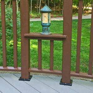 Custom curved deck rail