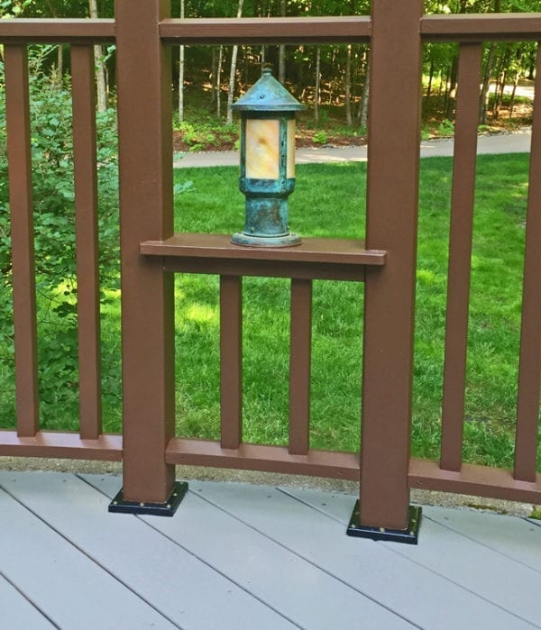 Custom curved deck rail