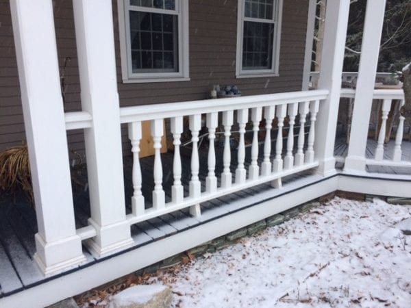 Custom front porch spindle replacement