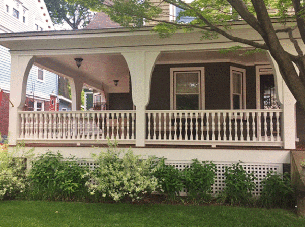 Custom porch remodel