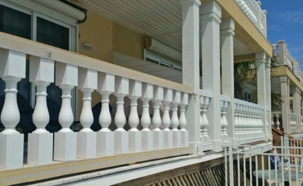 Large Porch spindles and railing