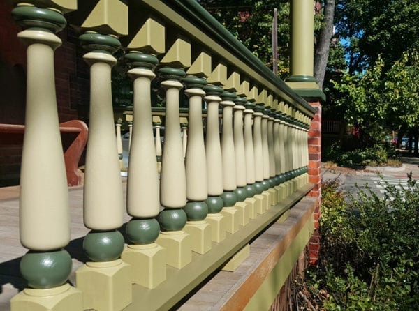 Baseball and bat custom porch spindles