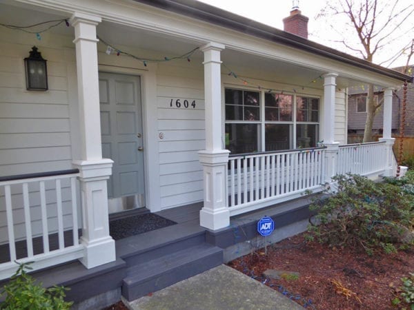 Porch railing and column remodel