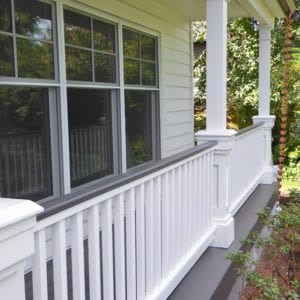 Square balusters and columns with pedestals