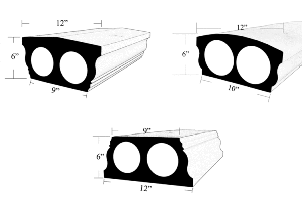 12" Poly rail specifications