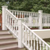 4" Wood Railing with 2 1/2" Classic Wood Porch Spindles