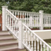4" Wood Railing with 2 1/2" Revival Wood Porch Spindles
