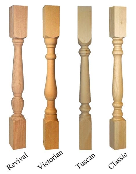 2 1/2" Wood Porch Spindles