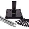 4x4 outdoor wood newel post anchor hardware