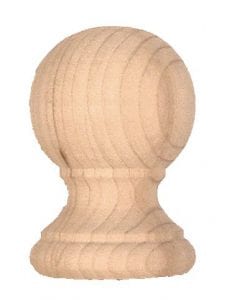 cedar ball top finial