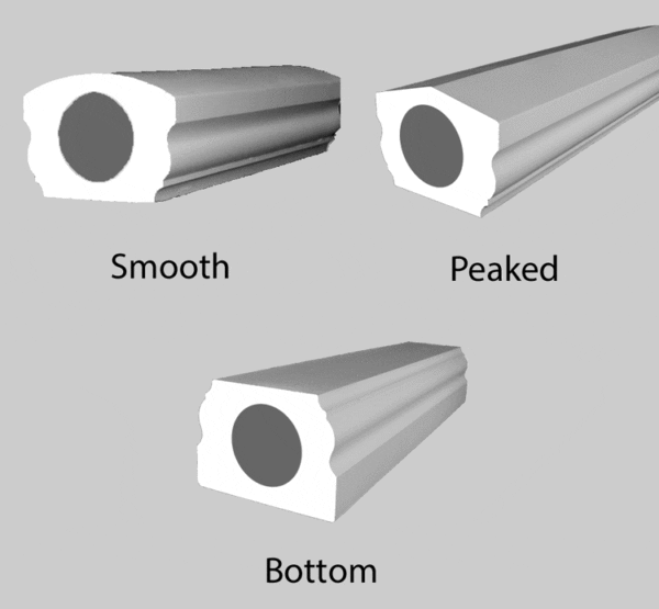 5 1/2" rail options with labels