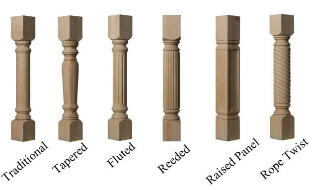5" cabinet columns