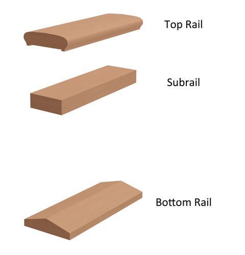 6" 3-piece Porch Rail