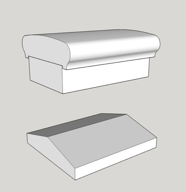 3 piece Porch rail system 3D models