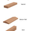 6" 4-piece Porch Railing