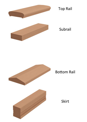 6" 4-piece Porch Railing