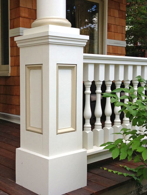 Polyurethane Newel Posts for Exterior Porch Balustrades, Railings