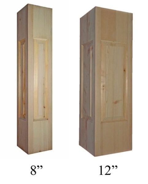 Raised panel newel posts