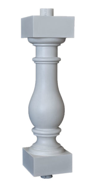 Large urethane porch balusters