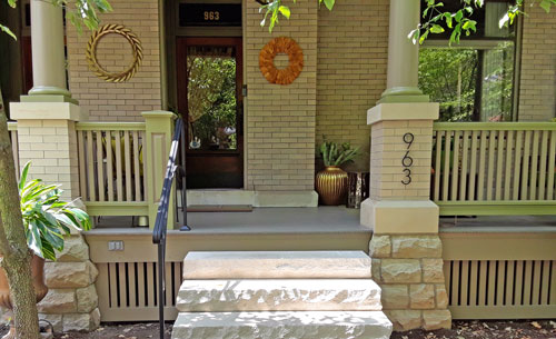 Square Porch Balusters, traditional porch balustrade