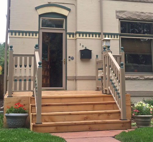 Cedar Deck Railing System For A Robust Wood Porch Or Deck