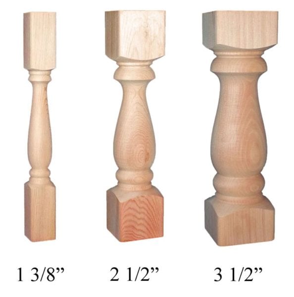 Accent spindle options with labels