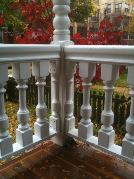Chicago porch railing spindles