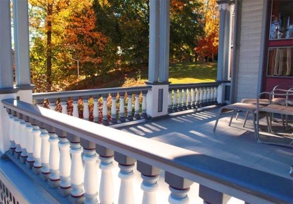 Classic covered porch spindles