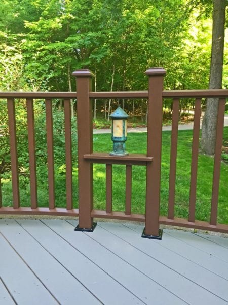 Curved deck railings