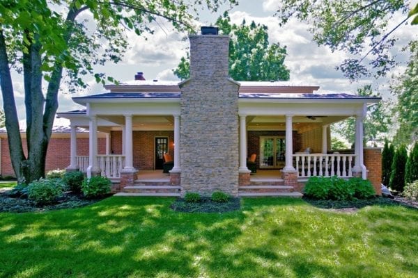 covered patio railings