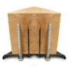 4x4 wood newel post anchor hardware kits