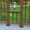 Deck railing showing the use of our wood post installation kit
