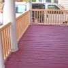 Front porch with square cedar balusters