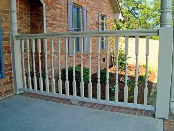 Tuscan patio railing spindles