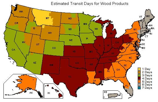 How long does it take to get wood porch railings