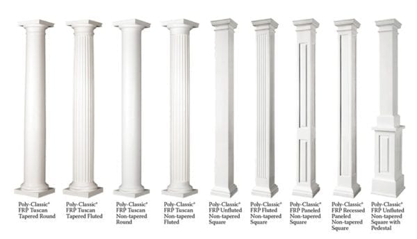 fiber-reinforced column style options