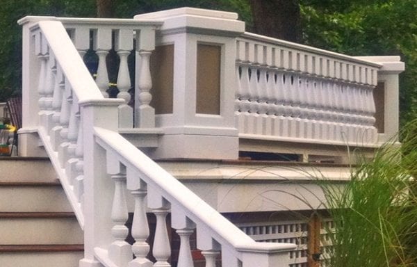 robust deck railing and spindles