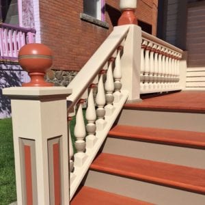 Front stair railing