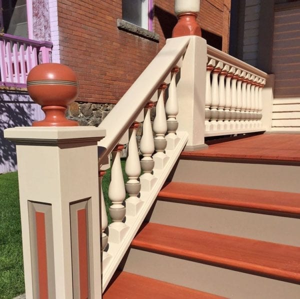 Front stair railing